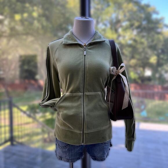 Fu da green velvet turtleneck jacket - Picture 3 of 4